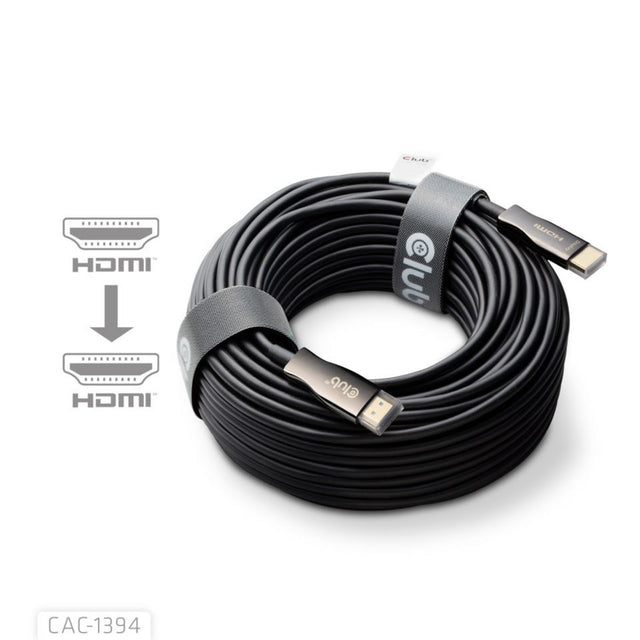 Club 3d actieve optische hdmi kabel (zwart, 100 meter)