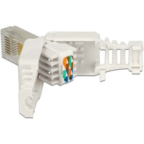Delock rj45 plug cat.5e utp toolfree stekker (wit, 2 stuks)