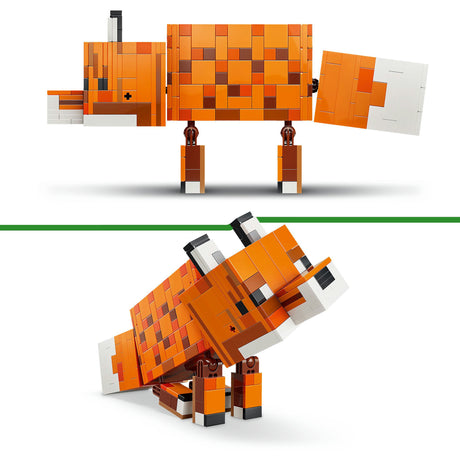 Lego minecraft de vos kinderkamer decoratie en dieren speelgoed voor kinderen - 21588