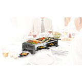 Princess raclette 8 stone grill party gourmetstel (grijs zwart)