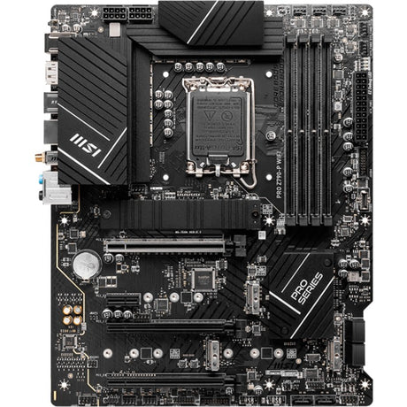 Msi pro z790-p wifi socket 1700 moederbord (zwart, raid, 2.5 gb-lan, wi-fi 6e, bt, sound, atx)