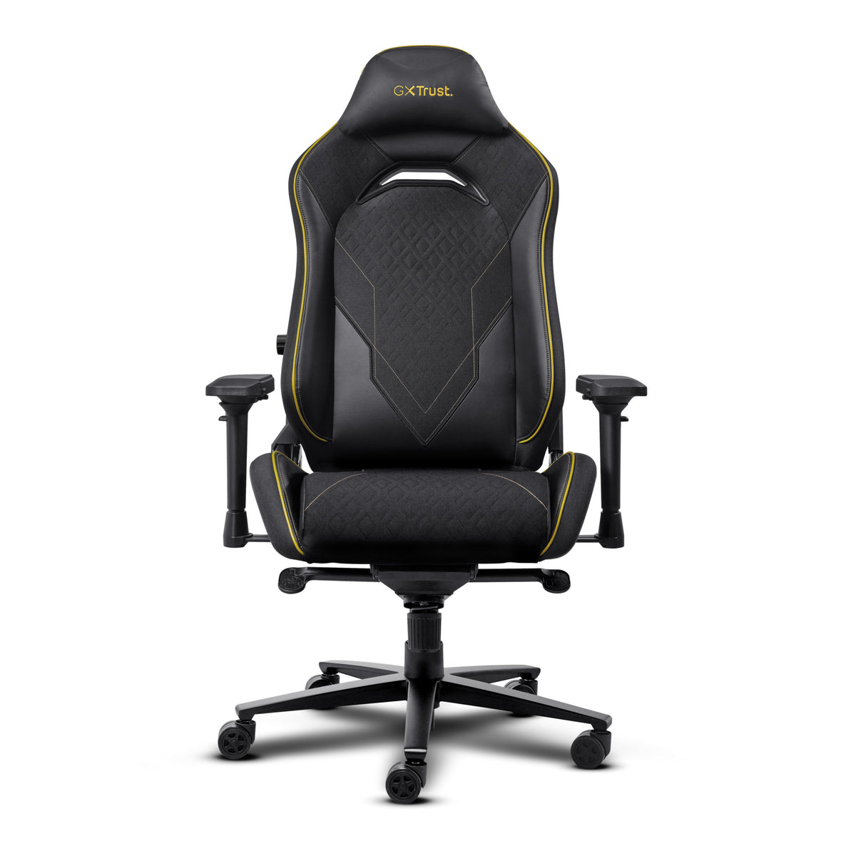 Trust gxt 721 ruya pro premium comfortabele gaming stoel (zwart geel)