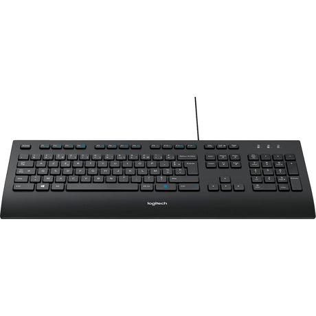 Logitech k280e toetsenbord (zwart, eu lay-out (qwerty), rubberdome)