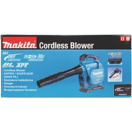 Makita dub363zv 36v (2x 18v) li-ion accu bladblazer body - 194 km h