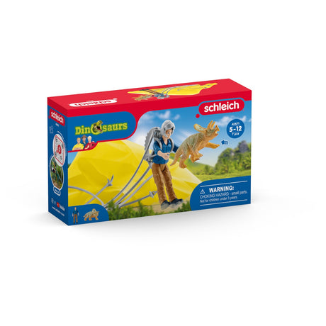 Schleich dinosaurus - dino parachute-reddingsbrigade - kinderspeelgoed voor jongens en meisjes - 4 tot 12 jaar 41471