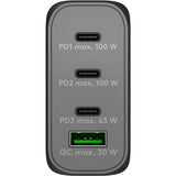 Goobay usb-c pd multiport quick charger (100 w) (zwart)