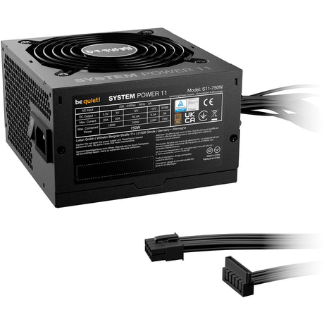 Be quiet! system power 11 750 watt voeding (zwart, 1x 12vhpwr, 2x pcie)