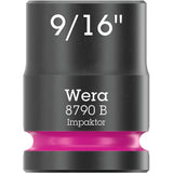 Wera 9608 dop-magneetstrip b impaktor imperial 1 dopsleutel (zwart groen, 9‑delig)