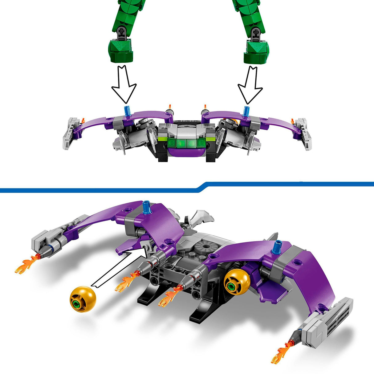 Lego super heroes 76284 green goblin bouwfiguur