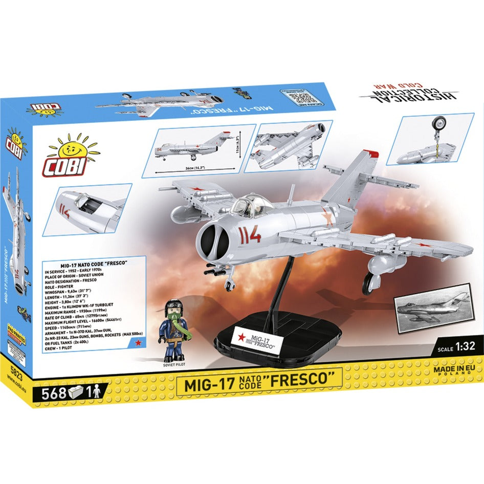 Cobi historical collection - mig-17 nato code fresco constructiespeelgoed (schaal 1:32)