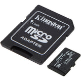 Kingston industrial microsdhc 8gb geheugenkaart (zwart, incl. sd adapter, klasse 10, uhs-i, u3, v30, a1)