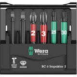 Wera bit-check 6 impaktor 2 bitset (zwart, 6-delig)