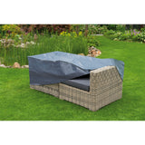 Nature tuinmeubelafdekhoes voor 2-zits loungebank afdekking (grijs, 6031600)