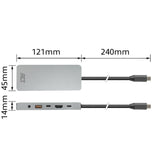 Act connectivity usb-c 4k 8k 60hz dockingstation (grijs)