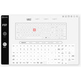 Iqunix f97 lavandin wireless mechanical keyboard (lavendel, us lay-out (qwerty), cherry mx silent red, 96%, rgb leds, hot-swappable, pbt, 2.4ghz | bluetooth 5.1 | usb-c)
