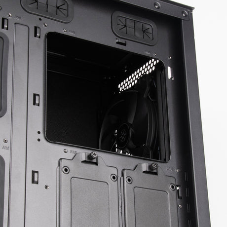 Silverstone seta q1 midi tower behuizing (zwart | 2x usb-a | 1x usb-c)