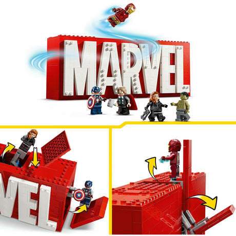 Lego marvel: marvel logo en minifiguren verzamelset - 76313