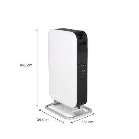 Mill gentle air wifi olieradiator oil1500wifi3 (wit zwart, 1500 watt, tot 22 m², bluetooth, wifi module, app bediening)
