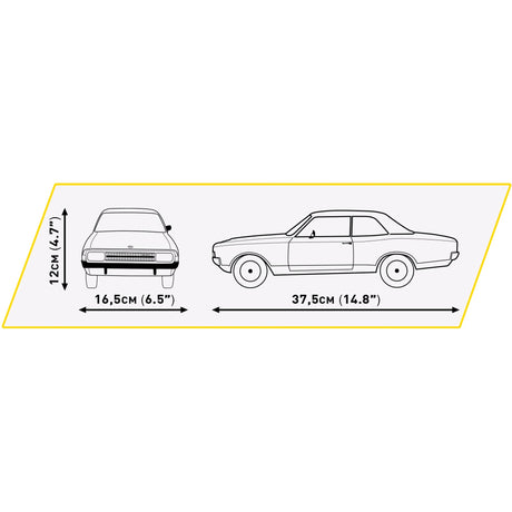 Cobi opel rekord c coupe constructiespeelgoed (schaal 1:12)