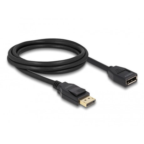 Delock displayport 1.2 verlengkabel (zwart, 2 meter, 4k 60 hz)