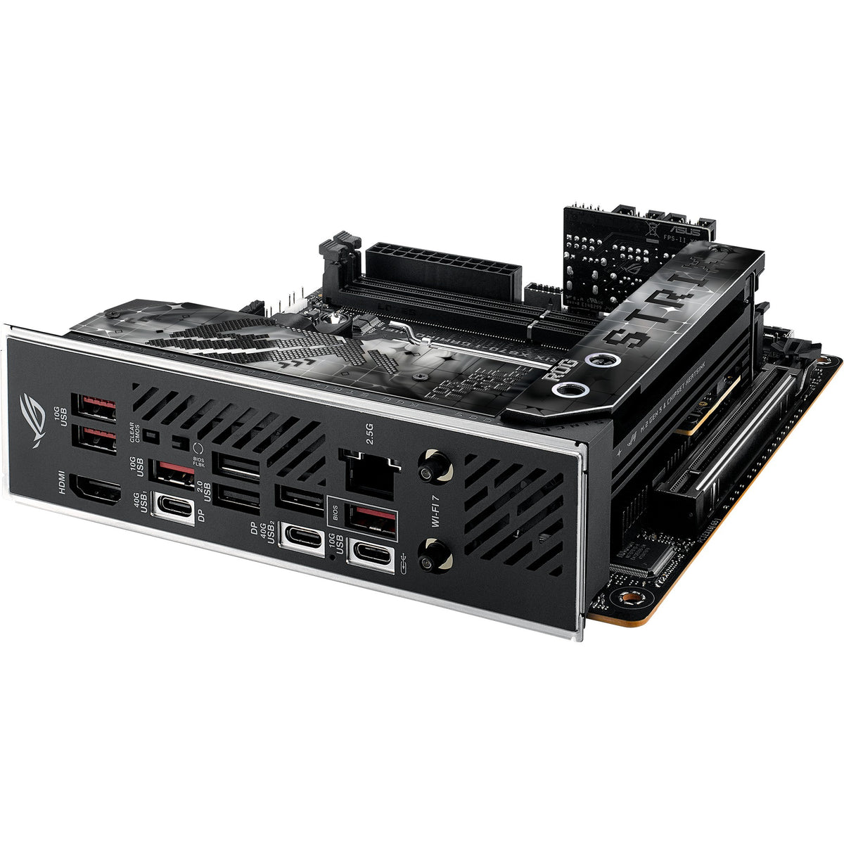 Asus rog strix x870-i gaming wifi socket am5 moederbord (raid, 2,5gb-lan, wi-fi 7, bt, sound, mini-itx)