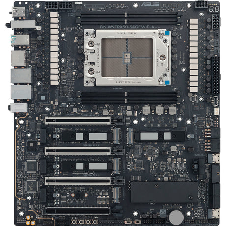 Asus pro ws trx50-sage wifi a socket str5 moederbord (zwart grijs, raid, 10gb-lan, wi-fi 7, bt 5.4, sound, ceb)