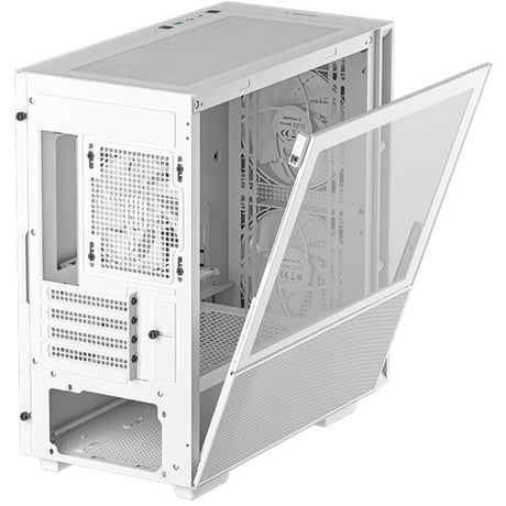 Deepcool ch360 mini tower behuizing (wit | 1x usb-a | 1x usb-c | rgb | window)