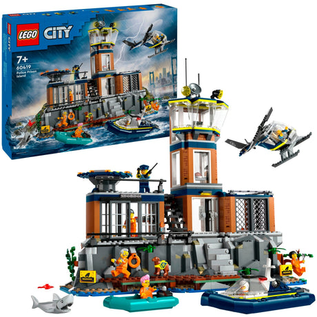 Lego city politiegevangeniseiland politie speelgoed met voertuigen en dieren figuren 60419