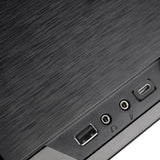 Silverstone sst-gd09b-c htpc behuizing (zwart | 1x usb-a | 1x usb-c)