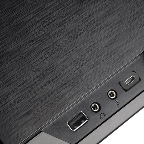 Silverstone sst-gd09b-c htpc behuizing (zwart | 1x usb-a | 1x usb-c)