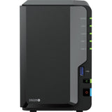 Synology diskstation ds225+ nas (zwart, 1x 1gbe lan, 1x 2.5gbe lan, 2x usb 3.2 gen 1)