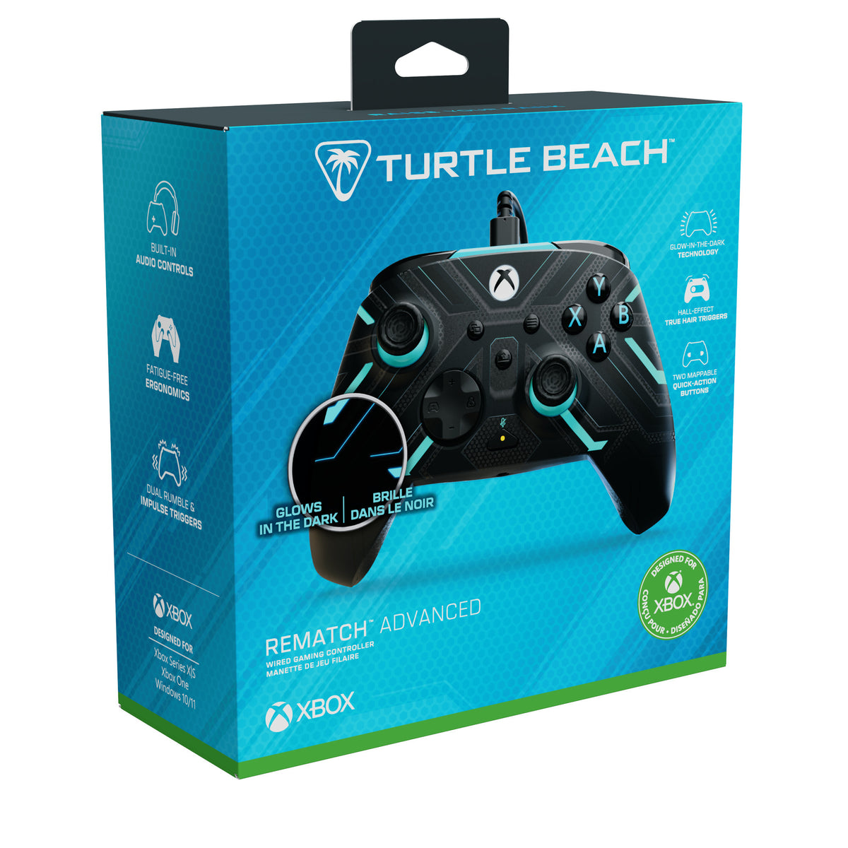 Turtle beach rematch advanced bedrade controller - titan steel (zwart, xbox series x|s, xbox one, pc)