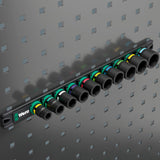 Wera 9608 dop-magneetstrip b impaktor imperial 1 dopsleutel (zwart groen, 9‑delig)