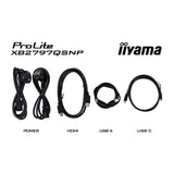 Iiyama prolite xb2797qsnp-b1 27 monitor (zwart, hdmi, displayport, 2x usb-a, 2x usb-c, rj-45)
