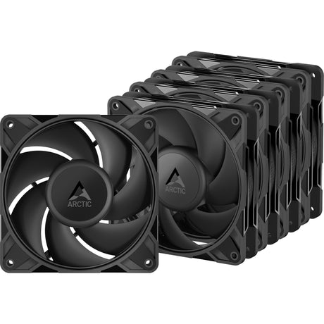 Arctic p12 pro pst case fans (zwart, 5 stuks, 120 x 120 x 25 mm, pwm)