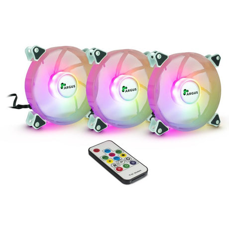 Inter-tech argus rgb-fan set rs-06 case fans (3 stuks, 120 x 120 x 25 mm, pwm)