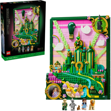 Lego - emerald city muurkunst - wicked - 75685