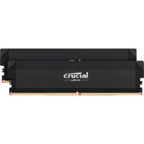 Crucial 64 gb ddr5-6000 (2x 32 gb) dual-kit werkgeheugen (zwart, cp2k32g60c40u5b, pro oc, xmp 3.0, expo)