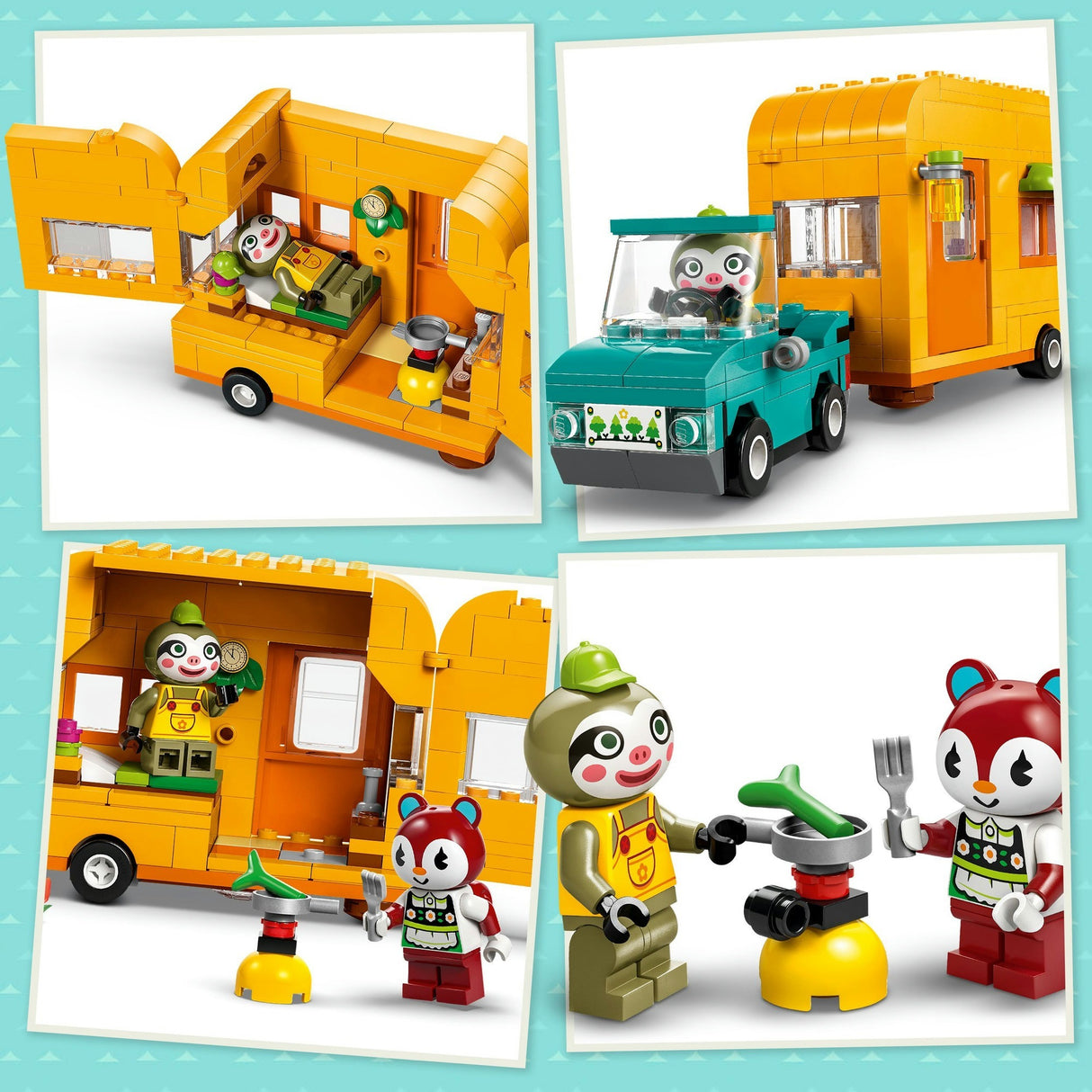Lego animal crossing 77054 leifs caravan en winkel