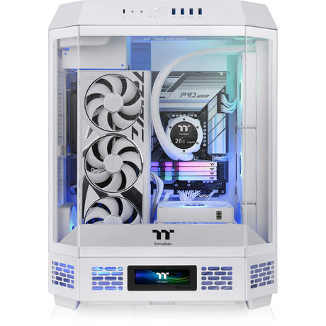 Thermaltake the tower 600 - snow midi tower behuizing (wit | 4x usb-a | 1x usb-c | tempered glass)