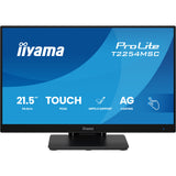 Iiyama prolite t2254msc-b2ag 21.5 touchscreen monitor (zwart, hdmi, displayport, vga, 2x usb-a, usb-b)