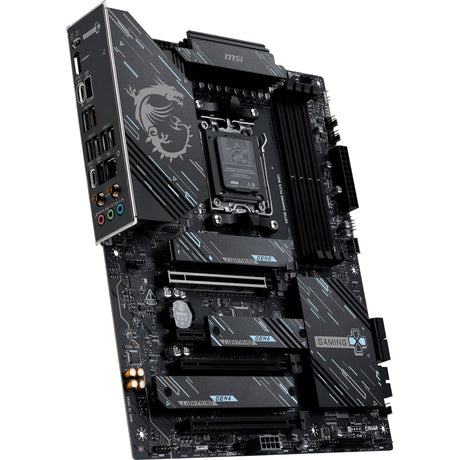 Msi x870e gaming plus wifi socket am5 moederbord (zwart, raid, 5gb-lan, wi-fi 7, bt, sound, atx)