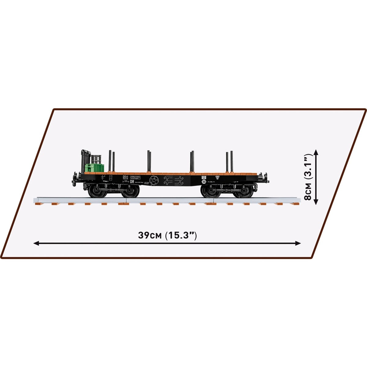 Cobi schwerer plattformwagen type ssys constructiespeelgoed (schaal 1:35)