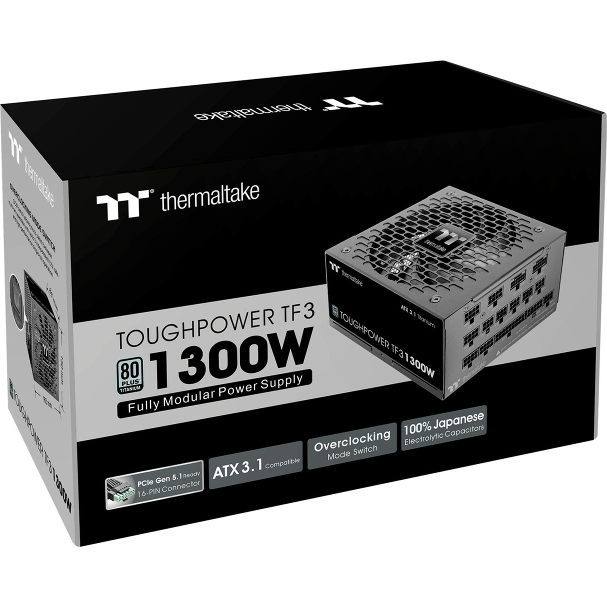 Thermaltake toughpower tf3 modulaire 1300 watt voeding (zwart, 6x pcie)