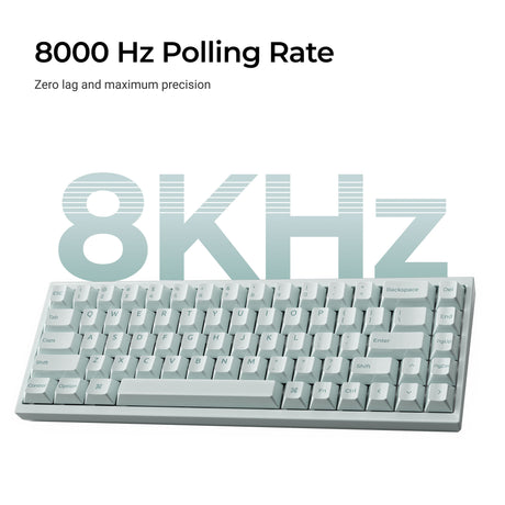 Keychron q16 he 8k magnetic switch keyboard (lichtgroen, us lay-out (qwerty), ultra-fast lime, 65%, rgb, hot swap, 8k)