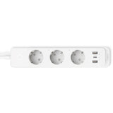 Tp-link tapo p300 smart wifi-stekkerdoos (wit, 2x usb-a, 1x usb-c, wifi, bluetooth 4.2)