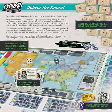 European player network express route bordspel (engels, 1 - 4 spelers, 60 minuten, vanaf 10 jaar)