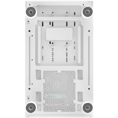 Thermaltake view 170 ws argb mini tower behuizing (wit houtkleur | 2x usb-a | rgb | tempered glass)