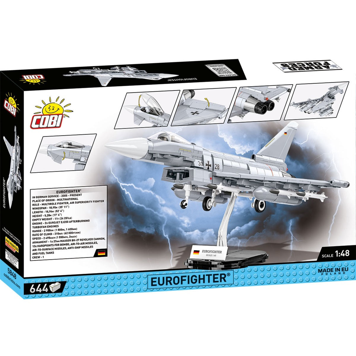 Cobi armed forces - eurofighter constructiespeelgoed (schaal 1:48)