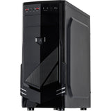 Inter-tech b-30 midi tower behuizing (zwart | 2x usb-a)